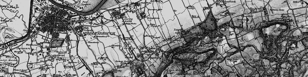 Old map of Eston in 1898