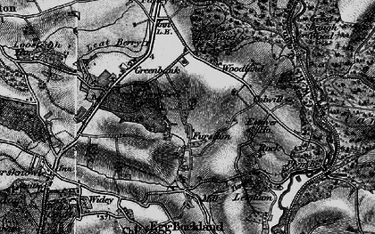 Old map of Estover in 1896