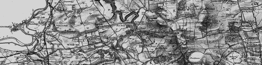 Old map of Barleymill Bank in 1897