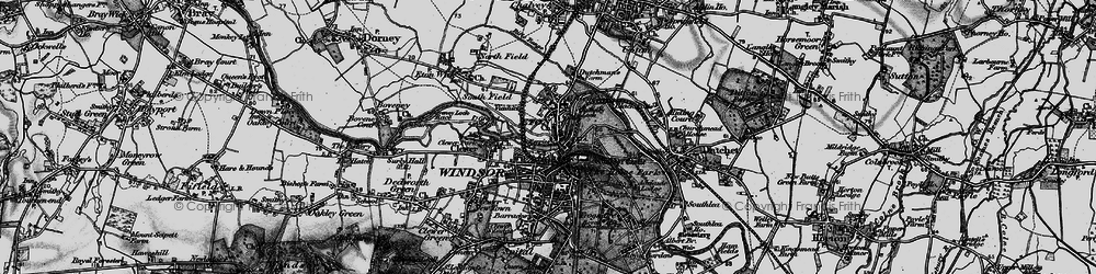 Old map of Eton in 1896
