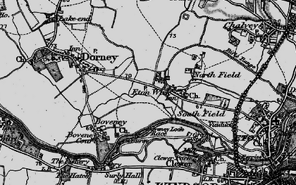 Old map of Eton Wick in 1896