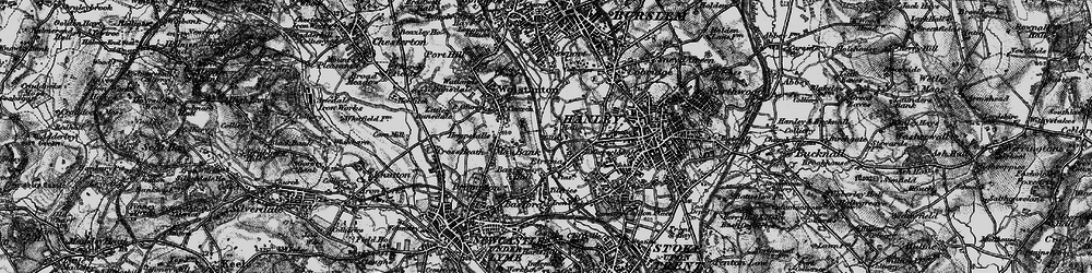 Old map of Etruria in 1897