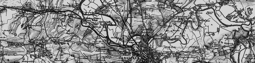 Old map of Etterby in 1897