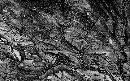 Old map of Wool Pits Hill in 1897