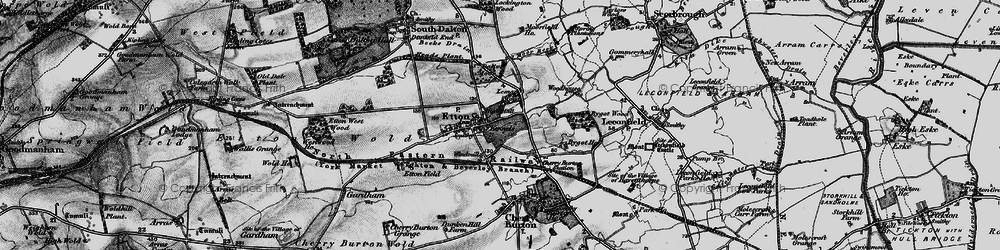 Old map of Leman Wood in 1898