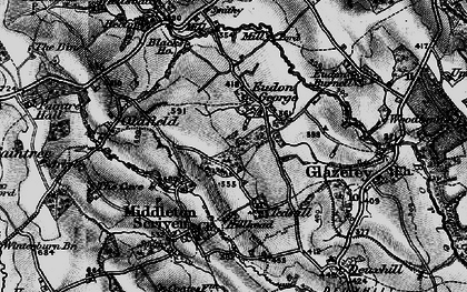Old map of Eudon George in 1899