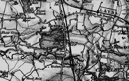 Old map of Woodcock Fold in 1896