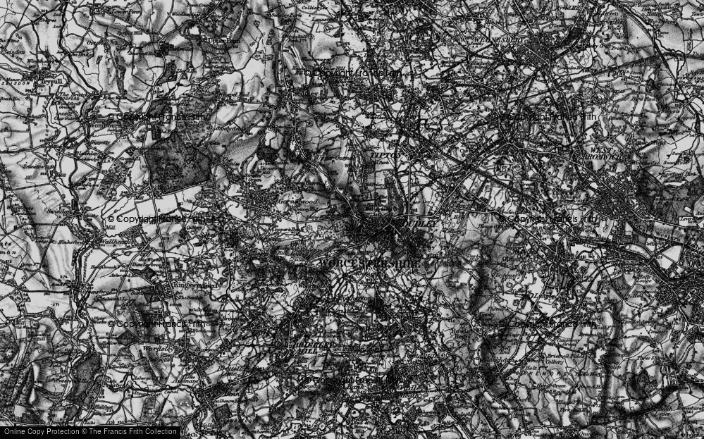 Old Map of Eve Hill, 1899 in 1899