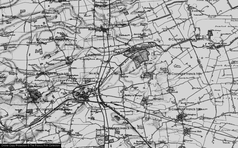 Old Maps Of Old River Slea, Lincolnshire - Francis Frith