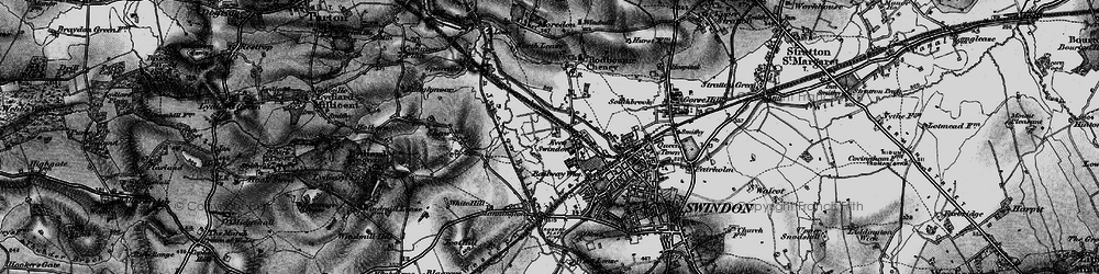 Old map of Even Swindon in 1898