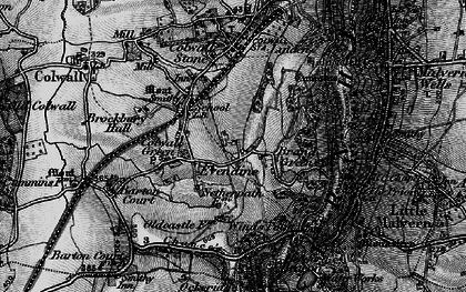 Old map of Evendine in 1898