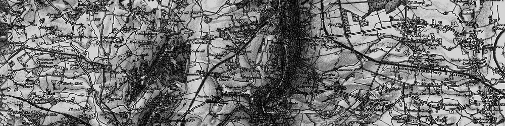 Old map of Evendine in 1898