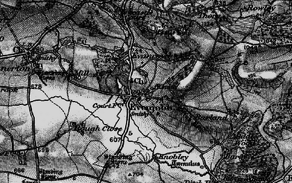 Old map of Evenjobb in 1899