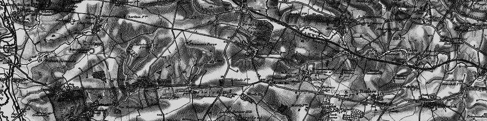 Old map of Astwick Village in 1896