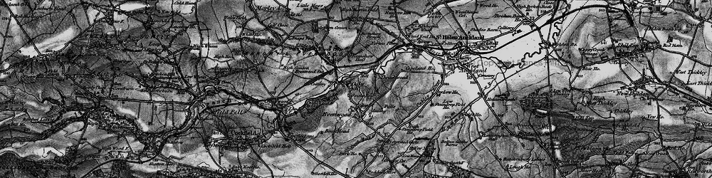 Old map of Evenwood in 1897