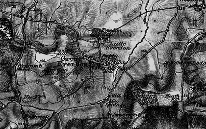 Old map of Everdon in 1898