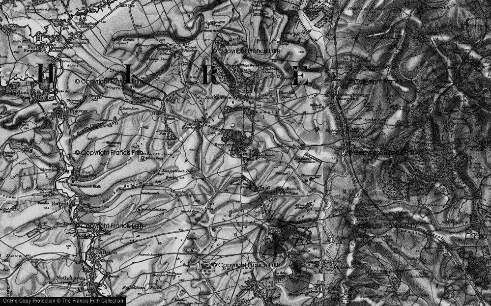 Old Map of Everleigh, 1898 in 1898