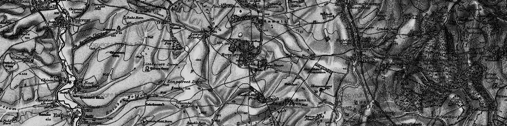 Old map of Everleigh in 1898