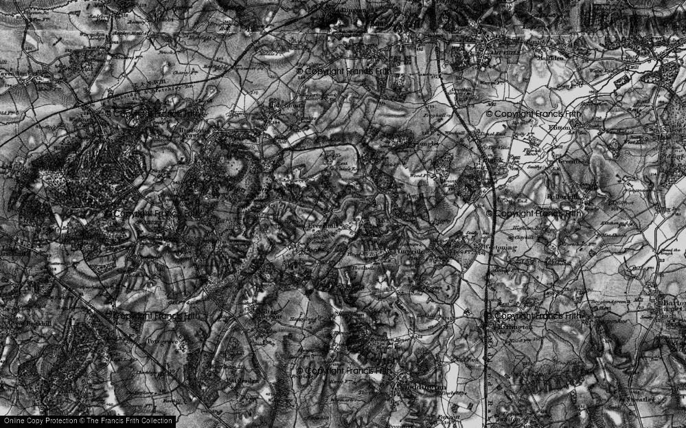 Old Map of Eversholt, 1896 in 1896