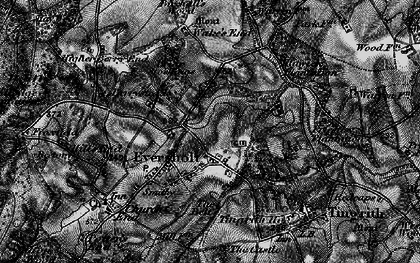 Old map of Eversholt in 1896