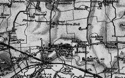 Old map of Eversley in 1896