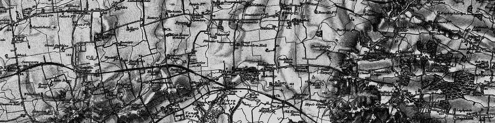 Old map of Eversley in 1896