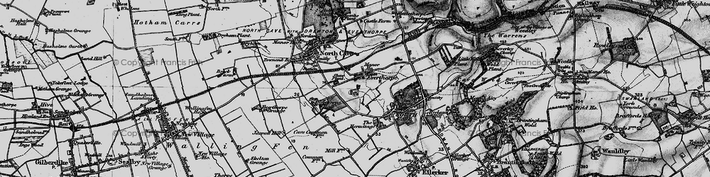 Old map of Everthorpe in 1895