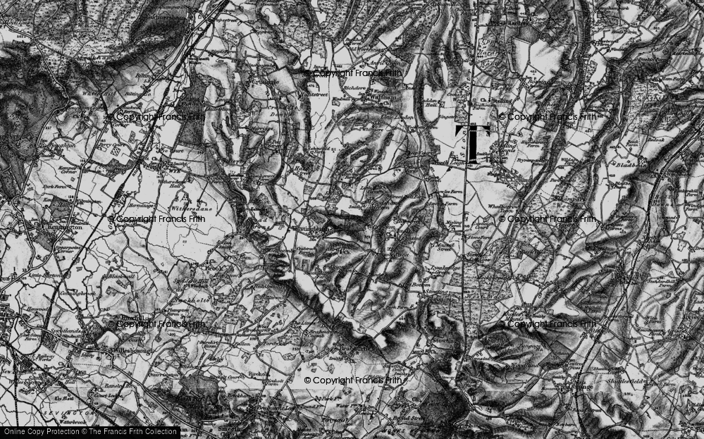 Old Map of Evington, 1895 in 1895