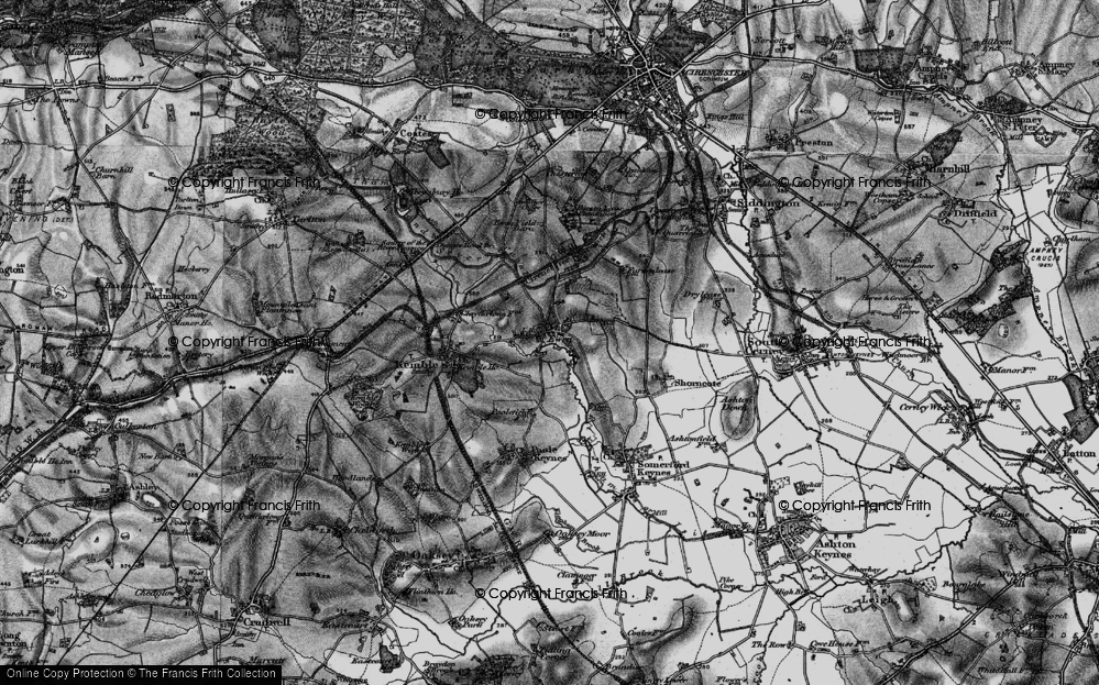 Old Map of Ewen, 1896 in 1896