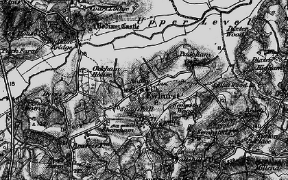 Old map of Ewhurst Green in 1895