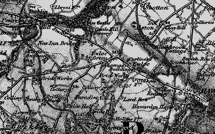 Old map of Ewloe in 1896
