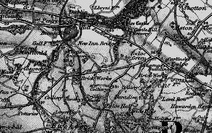 Old map of Ewloe Green in 1896