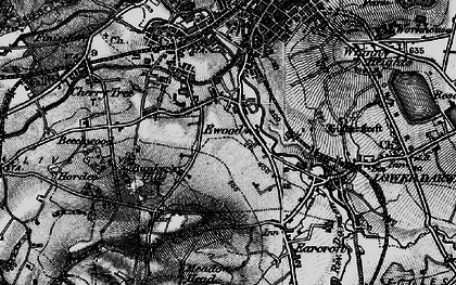 Old map of Ewood in 1896