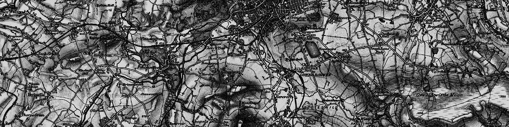 Old map of Ewood in 1896