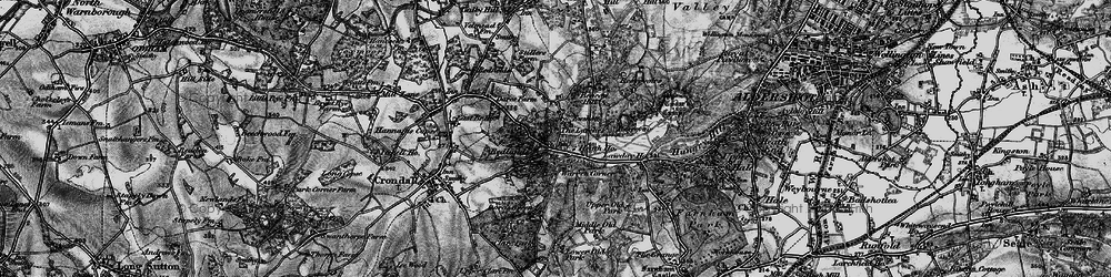 Old map of Ewshot in 1895