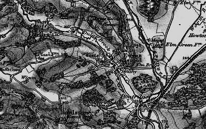 Old map of Ewyas Harold in 1896