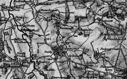 Old map of Exbourne in 1898