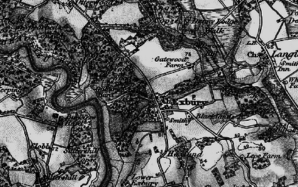Old map of Yard Wood in 1895