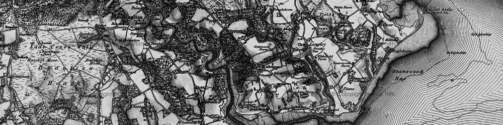 Old map of Yard Wood in 1895