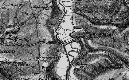 Old map of Exceat in 1895