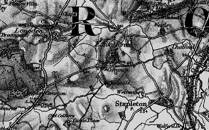 Old map of Exfords Green in 1899