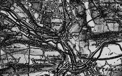 Old map of Exley in 1896