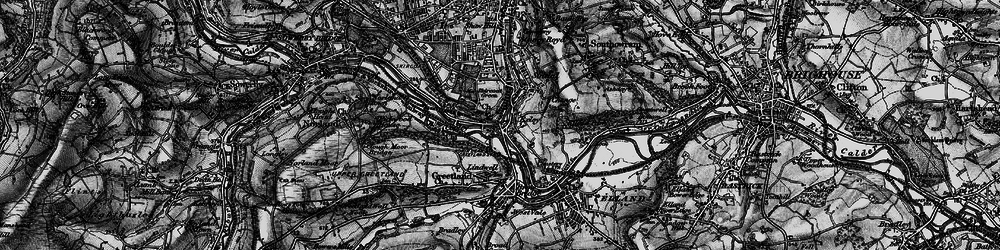 Old map of Exley in 1896