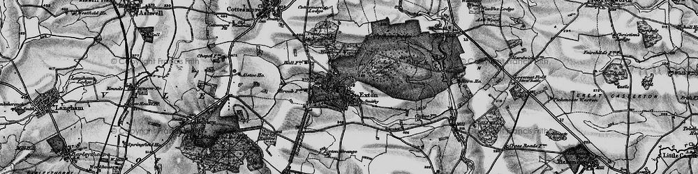 Old map of Westland Wood in 1895