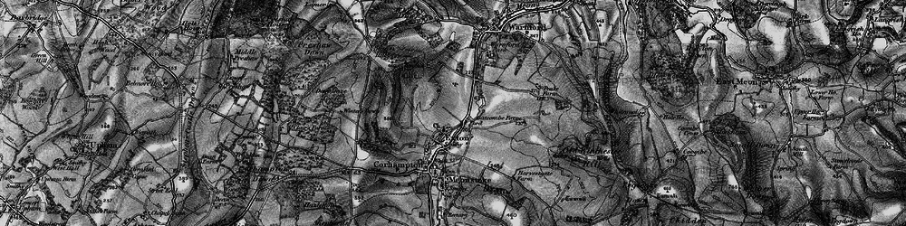 Old map of Winters Down in 1895