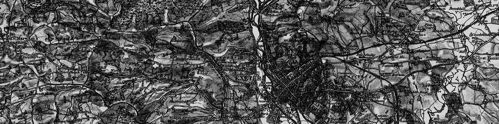 Old map of Exwick in 1898