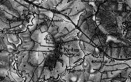 Old map of Eydon in 1896