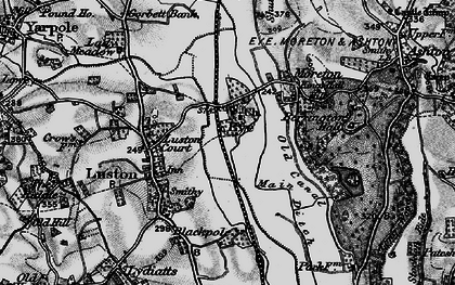 Old map of Eye in 1899
