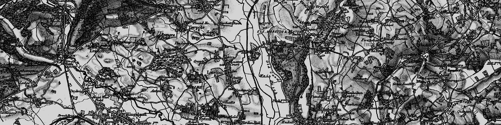 Old map of Eye in 1899