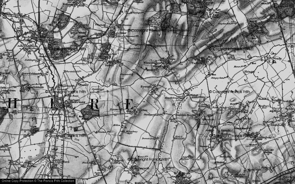 Old Maps of Eyeworth, Bedfordshire - Francis Frith